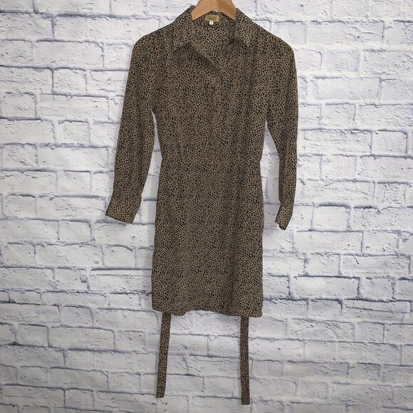 Animal Print Button Down Dress Piko 1988 - Picture 3 of 5